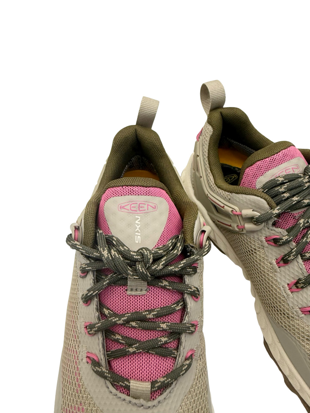 Keen Women's NXIS Evo Waterproof Hiking Shoes in Plaza Taupe/Ibis Rose - Picture 5 of 13
